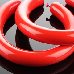 Curved plastic casings