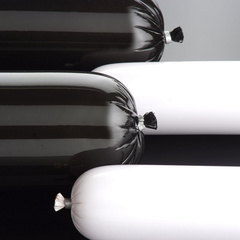 Black and white synthetic casings